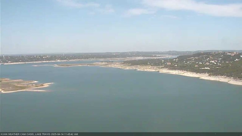 Lake Travis webcam, April 14, 2025 11:45 AM CT