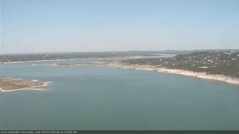 Lake Travis webcam, April 14, 2025 1:00 PM CT
