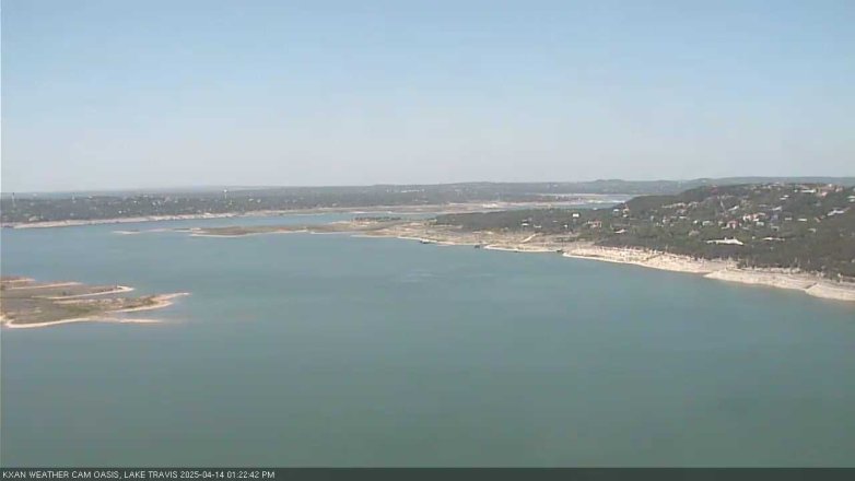 Lake Travis webcam, April 14, 2025 1:25 PM CT