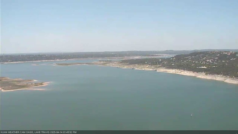 Lake Travis webcam, April 14, 2025 1:45 PM CT