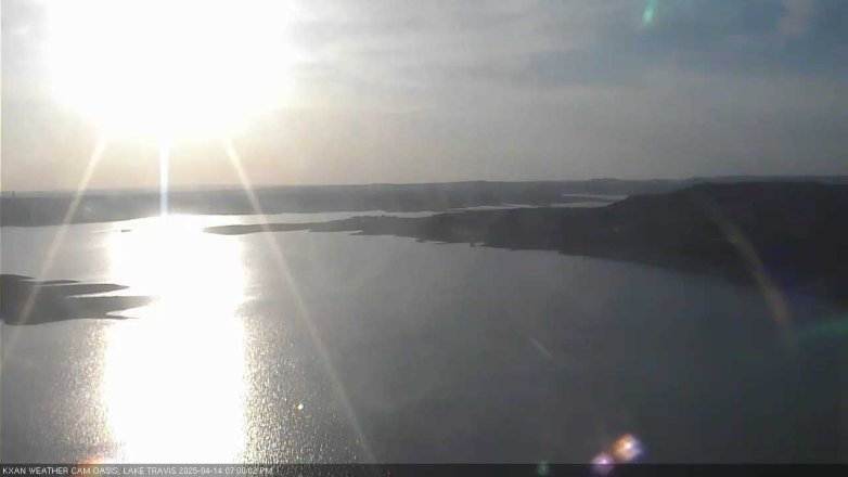 Lake Travis webcam, April 14, 2025 7:00 PM CT