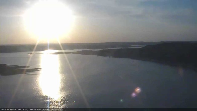 Lake Travis webcam, April 14, 2025 7:25 PM CT