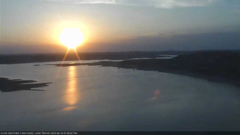 Lake Travis webcam, April 14, 2025 7:45 PM CT