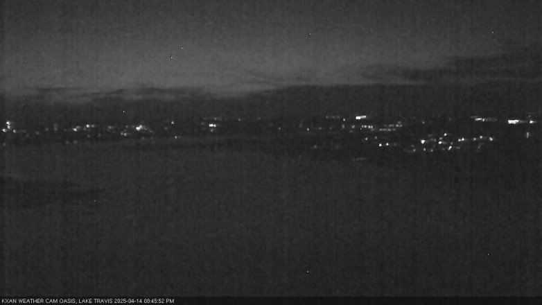 Lake Travis webcam, April 14, 2025 8:45 PM CT