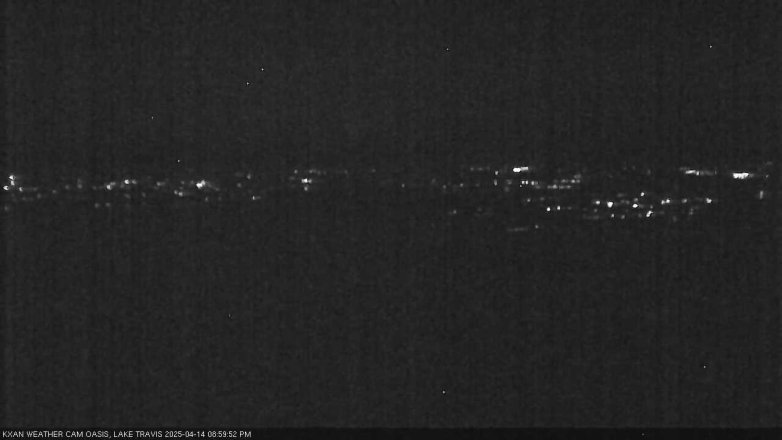 Lake Travis webcam, April 14, 2025 9:00 PM CT