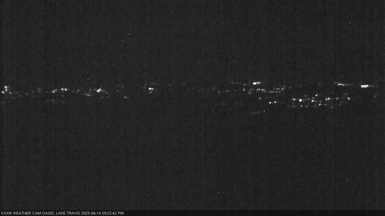 Lake Travis webcam, April 14, 2025 9:25 PM CT