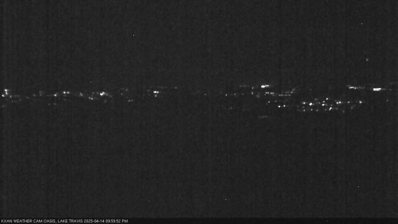 Lake Travis webcam, April 14, 2025 10:00 PM CT