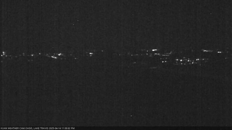 Lake Travis webcam, April 14, 2025 11:00 PM CT
