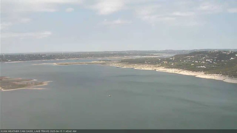 Lake Travis webcam, April 15, 2025 11:45 AM CT