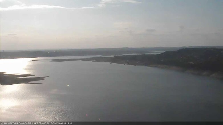 Lake Travis webcam, April 15, 2025 6:00 PM CT