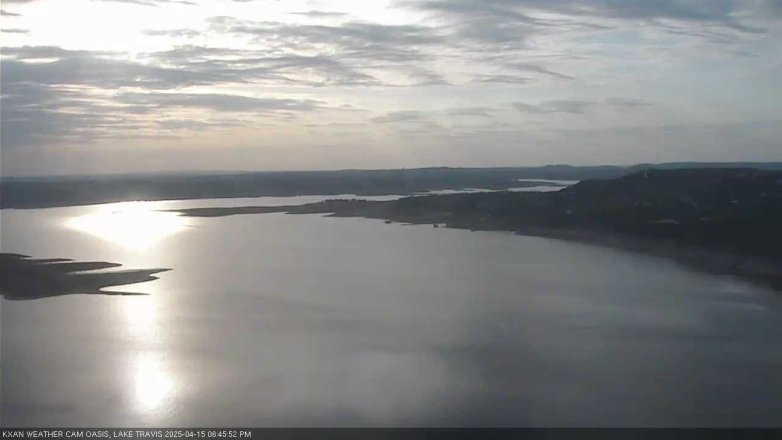 Lake Travis webcam, April 15, 2025 6:45 PM CT