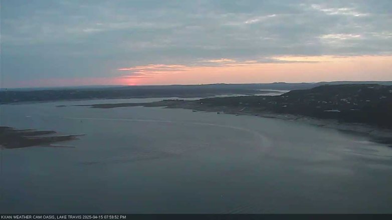 Lake Travis webcam, April 15, 2025 8:00 PM CT