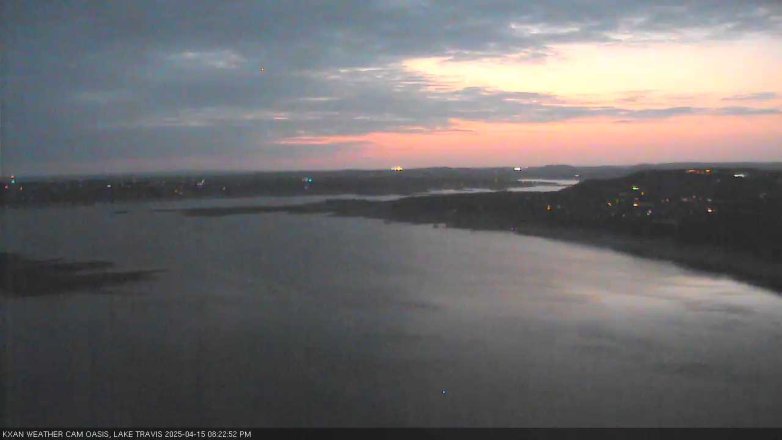 Lake Travis webcam, April 15, 2025 8:25 PM CT