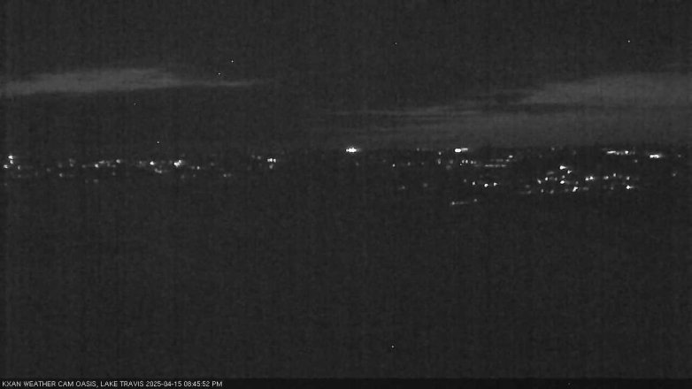 Lake Travis webcam, April 15, 2025 8:45 PM CT