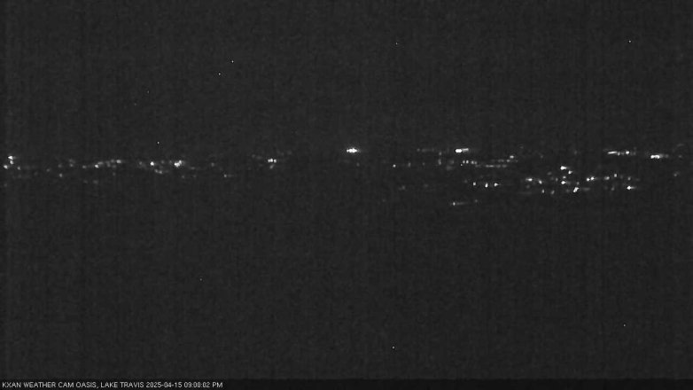 Lake Travis webcam, April 15, 2025 9:00 PM CT