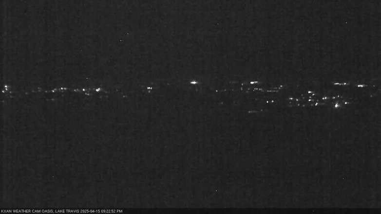 Lake Travis webcam, April 15, 2025 9:25 PM CT