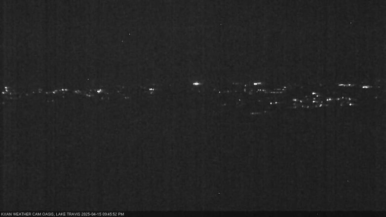Lake Travis webcam, April 15, 2025 9:45 PM CT