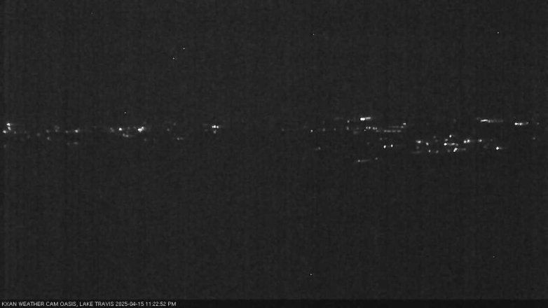 Lake Travis webcam, April 15, 2025 11:25 PM CT