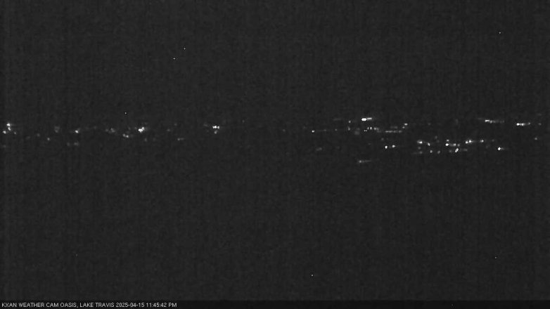 Lake Travis webcam, April 15, 2025 11:45 PM CT