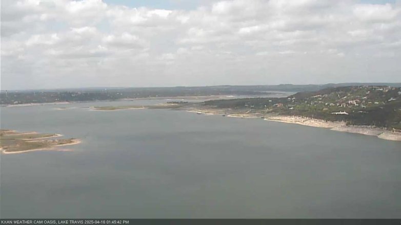 Lake Travis webcam, April 16, 2025 1:45 PM CT