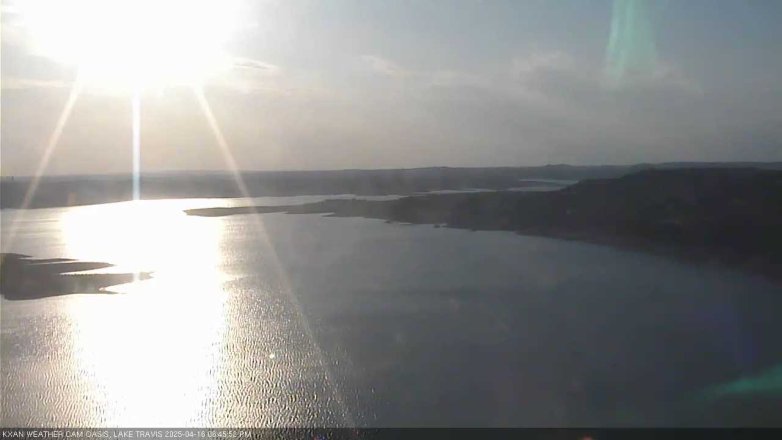 Lake Travis webcam, April 16, 2025 6:45 PM CT
