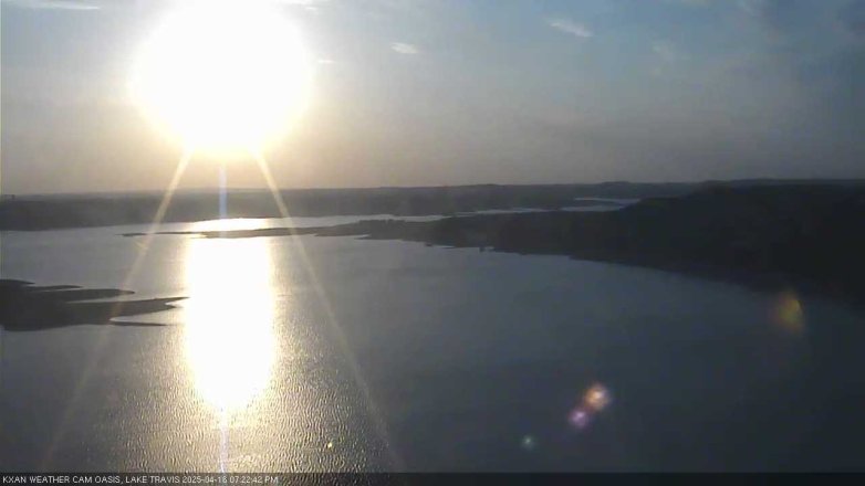 Lake Travis webcam, April 16, 2025 7:25 PM CT