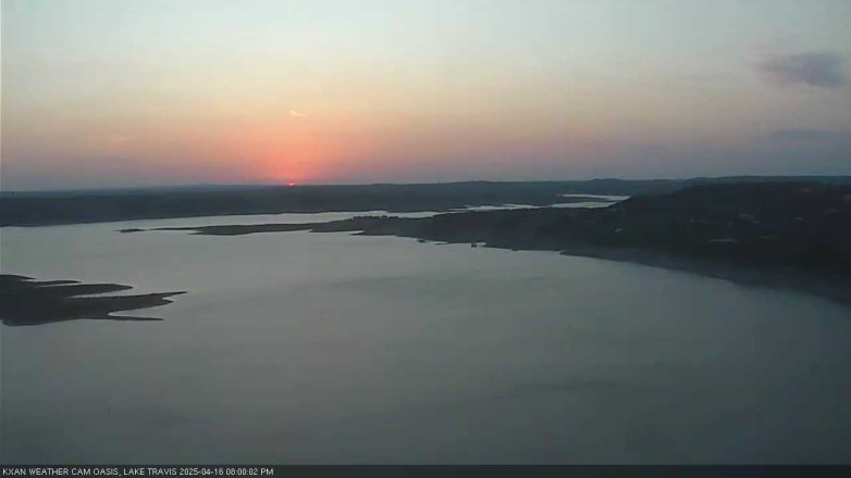Lake Travis webcam, April 16, 2025 8:00 PM CT