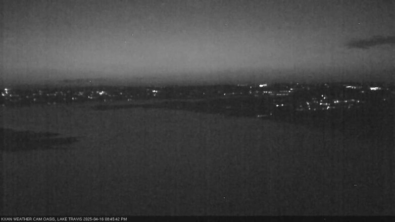 Lake Travis webcam, April 16, 2025 8:45 PM CT
