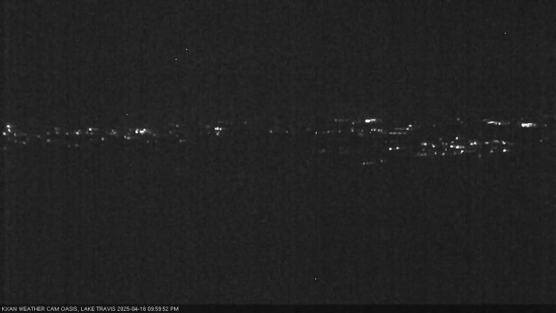 Lake Travis webcam, April 16, 2025 10:00 PM CT