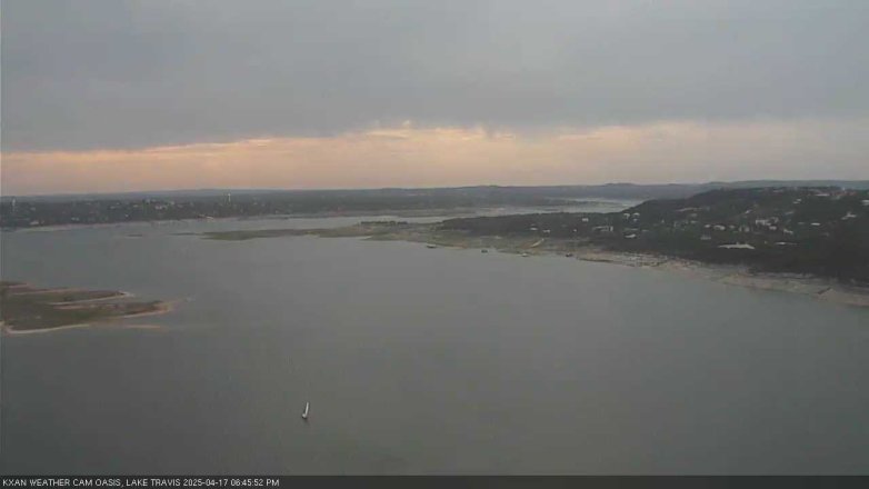 Lake Travis webcam, April 17, 2025 6:45 PM CT