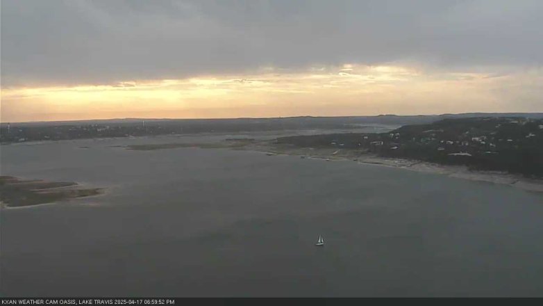 Lake Travis webcam, April 17, 2025 7:00 PM CT
