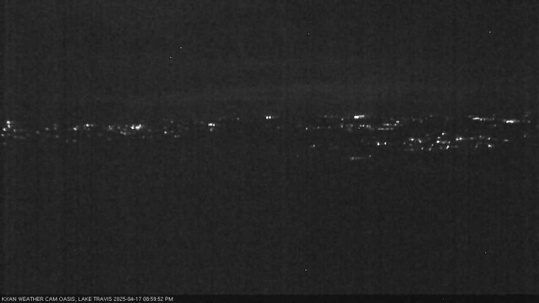 Lake Travis webcam, April 17, 2025 9:00 PM CT