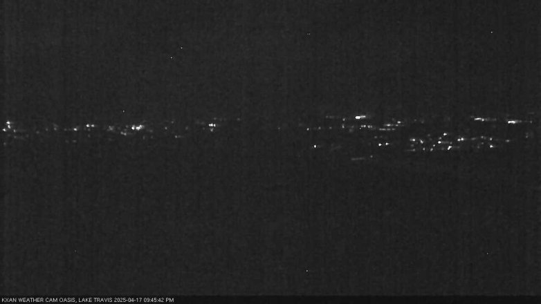 Lake Travis webcam, April 17, 2025 9:45 PM CT