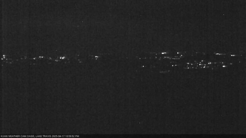 Lake Travis webcam, April 17, 2025 11:00 PM CT