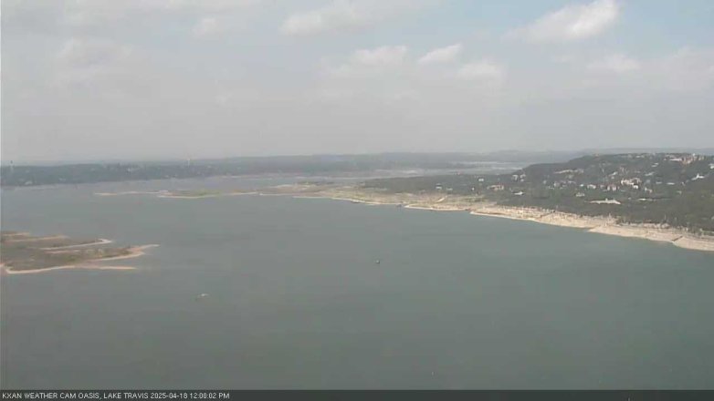 Lake Travis webcam, April 18, 2025 12:00 PM CT