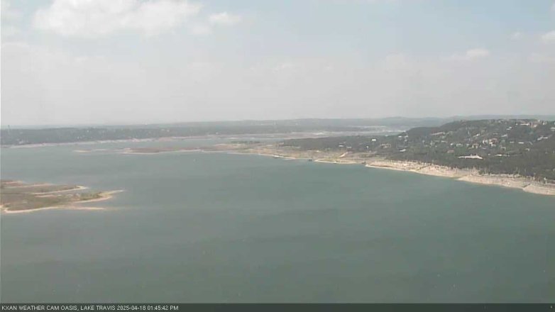 Lake Travis webcam, April 18, 2025 1:45 PM CT