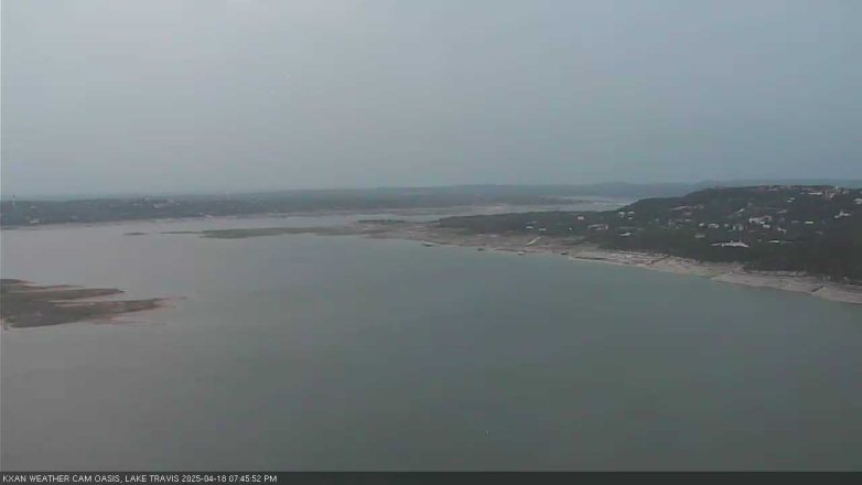 Lake Travis webcam, April 18, 2025 7:45 PM CT