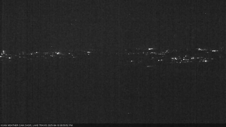 Lake Travis webcam, April 18, 2025 9:00 PM CT
