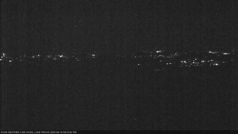 Lake Travis webcam, April 18, 2025 9:25 PM CT