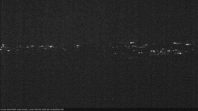 Lake Travis webcam, April 18, 2025 9:45 PM CT