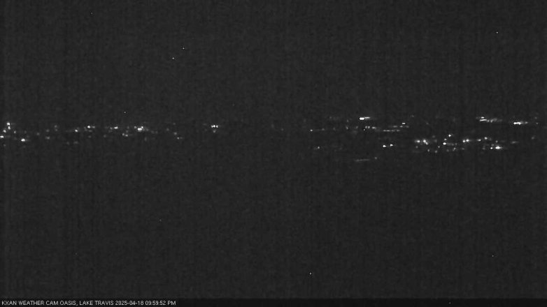 Lake Travis webcam, April 18, 2025 10:00 PM CT