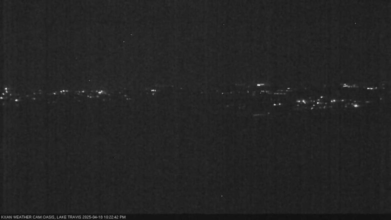 Lake Travis webcam, April 18, 2025 10:25 PM CT