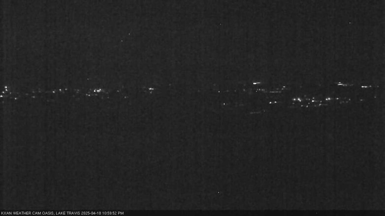 Lake Travis webcam, April 18, 2025 11:00 PM CT