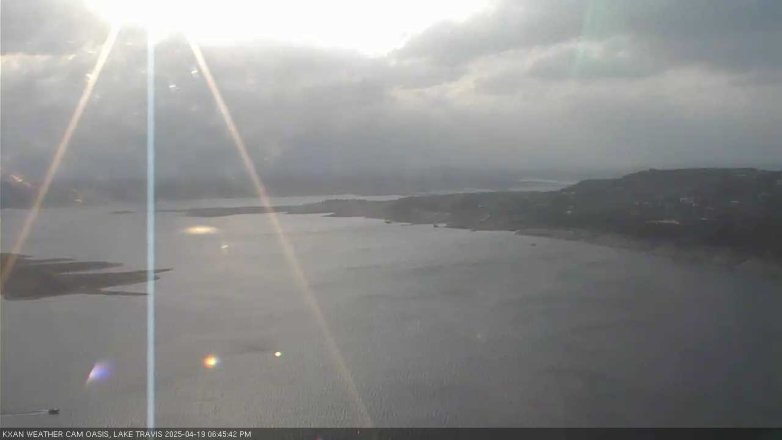 Lake Travis webcam, April 19, 2025 6:45 PM CT