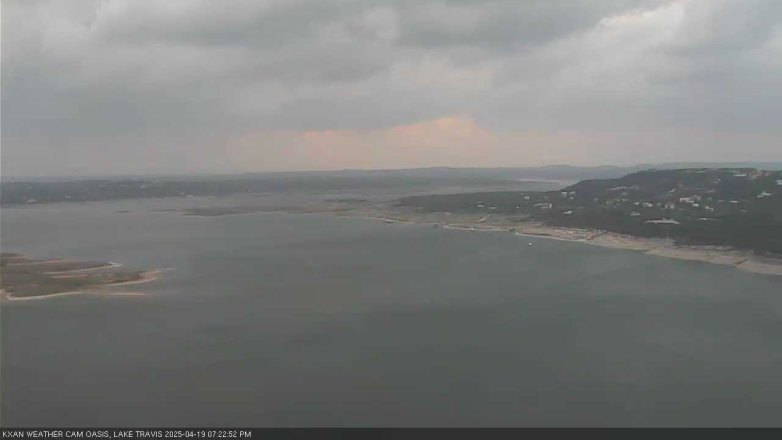 Lake Travis webcam, April 19, 2025 7:25 PM CT