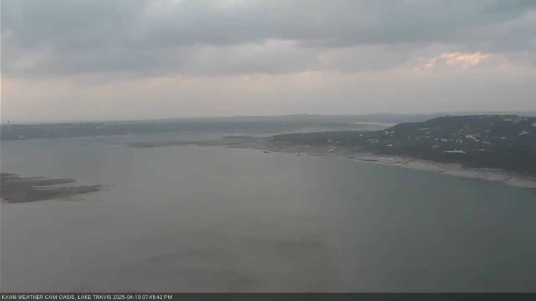 Lake Travis webcam, April 19, 2025 7:45 PM CT