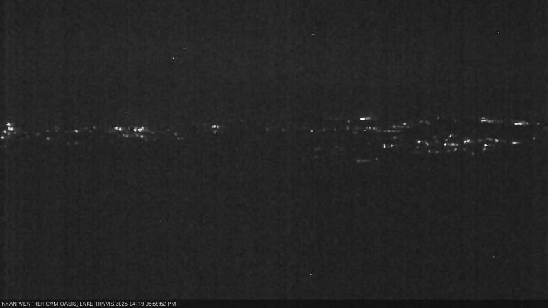 Lake Travis webcam, April 19, 2025 9:00 PM CT