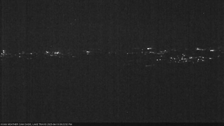 Lake Travis webcam, April 19, 2025 9:25 PM CT
