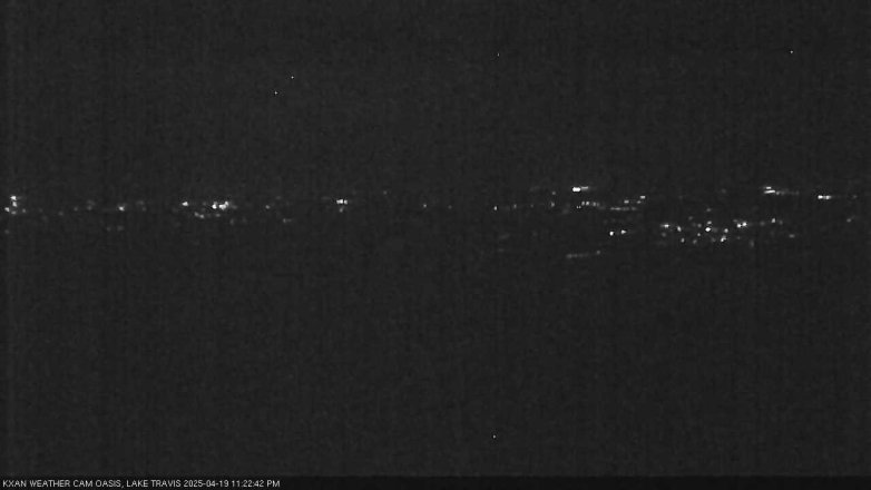 Lake Travis webcam, April 19, 2025 11:25 PM CT