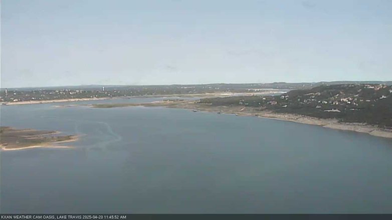 Lake Travis webcam, April 20, 2025 11:45 AM CT